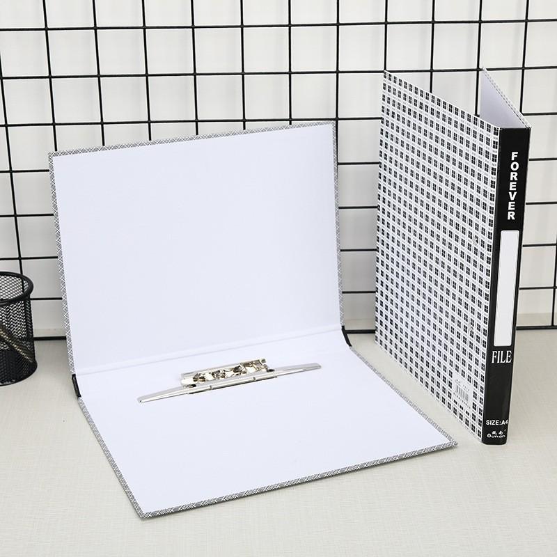 Durable Dual-Hole Quick Clip A4 Cardboard File Folder