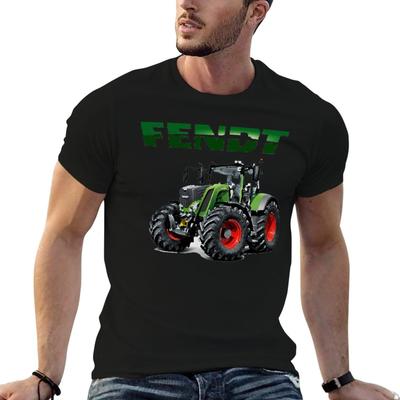 Fendt немецкие тракторы Футболка хлопковые футболки высококачественные футболки для мужчины приталенная футболка