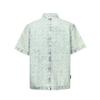 Evisu SS24 Джинсовая рубашка с коротким рукавом, свободного кроя, с цветочным жаккардом и вышивкой чаек, стирка водой Мужские рубашки Джинсово-синий 2ESHTM4DI8015BZDN