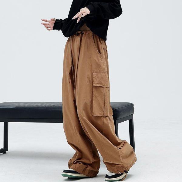 Женские брюки-карго, мешковатые брюки, винтажные повседневные свободные широкие брюки в стиле милитари