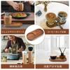 Liroyal Salt and Pepper Mill Tray, Wooden Grinder Tray with 5.8cm Inner Diameter, Grinders Wood Tray for Rock Salt, Pepper, Spices, Salt & Pepper Grin
