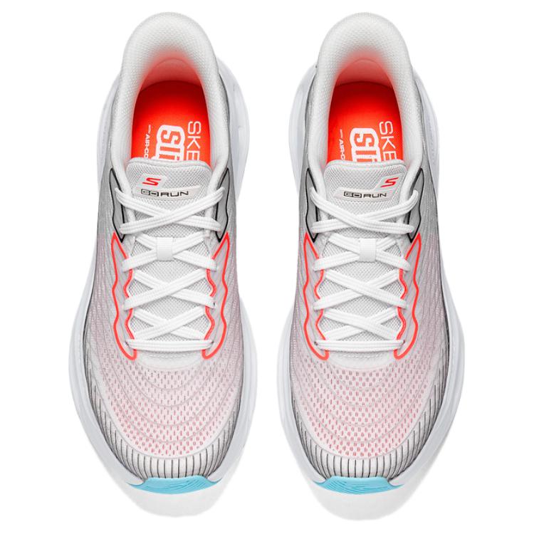 Skechers Мужские Удобные Универсальные Амортизирующие Прочные Низкие Повседневные Беговые Кроссовки Мужская Сникерс Белый 220425-WMLT