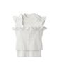 FRAY Блузка с оборками Комплект Трикотаж FWNT241127 Белый I.D. Женский