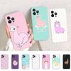 Kawaii милый чехол для телефона из альпаки, мягкий силиконовый чехол для iphone 14 13 12 11 Pro Mini XS MAX 8 7 6 Plus X XS XR