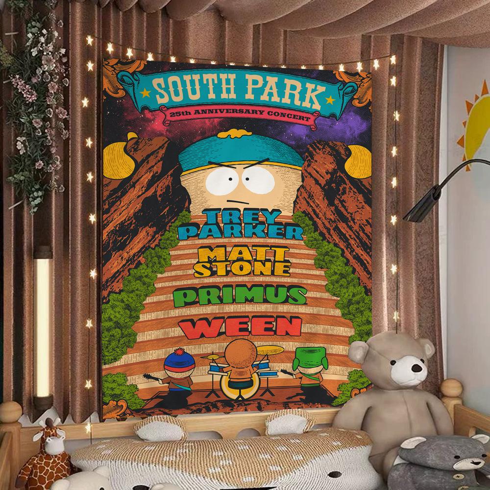 Мультяшный SouthparkS Мультяшный Гобелен Настенное Украшение Домашний Декор для Дома