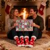 Christmas Socks Advent Calendar 24 Days Countdown Box 12 Pairs Winter Mid-calf Socks Set Holiday Gift for Women Men Family
