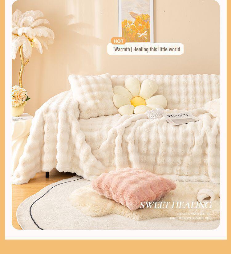 Мягкий нескользящий чехол для дивана, полное покрытие, утолщенный для зимы, универсальный для всех сезонов