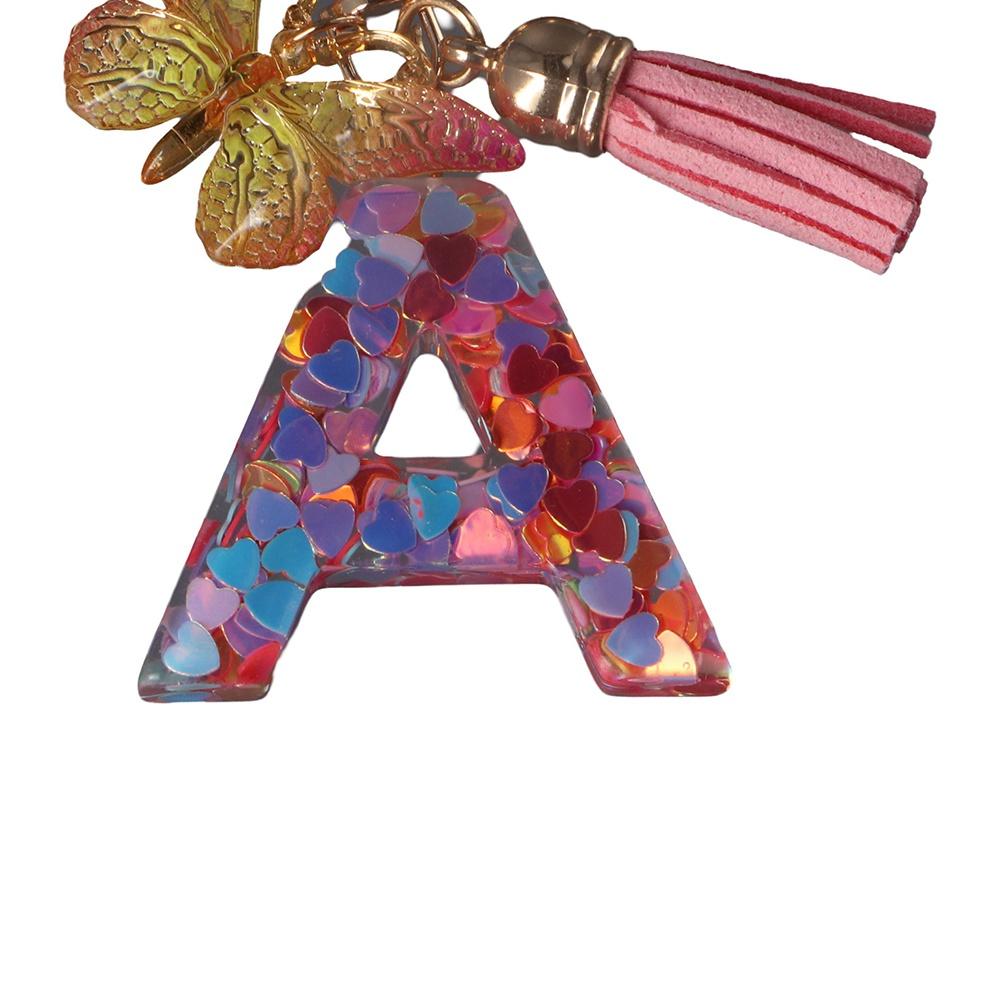 Женские аксессуары брелки с буквами-бабочками 26 брелоков с буквами английского алфавита брелок брелки