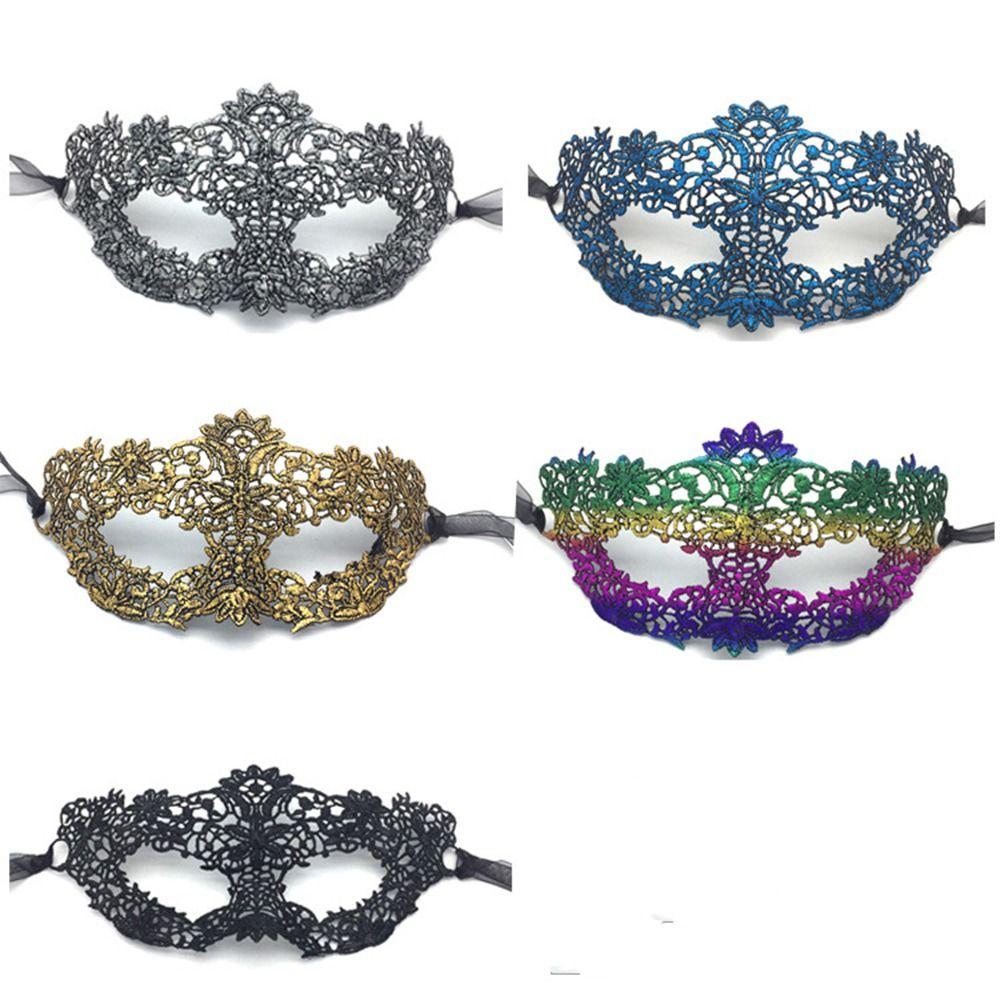 Eye Mask Face Mask Bronzing Masquerade Lace Masquerade Dance Masks Venice Mask Party Supplies
