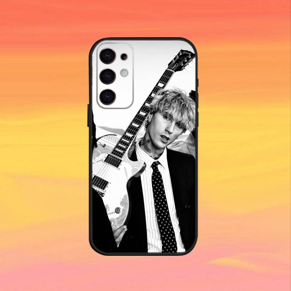 Чехол для телефона M-MGK Machine Gun Kelly для Samsung S25,24,23,22,30,21,10,9,Ultra,Plus,FE 5G Черный Мягкий Чехол