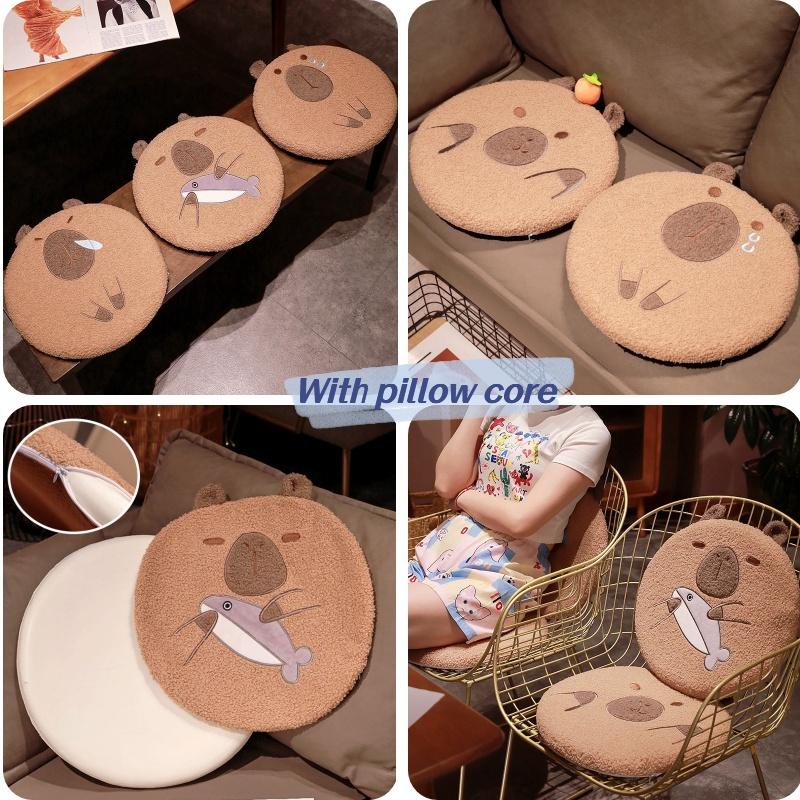 Cute Cartoon Water Deer Cushion Thickened Seat Cushion For Office Non-slip Chair Pad