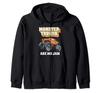 Monster Truck Are My Jam Retro Monster Truck Birthday Zip Hoodie