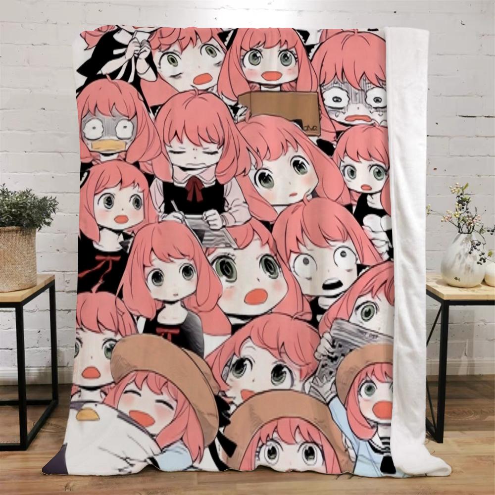 Spy X Family Beach Towel Bed Blanket для взрослых Microfiber Bed Belt Character Blanket King Size Home and Decoration Fluffy Plaid