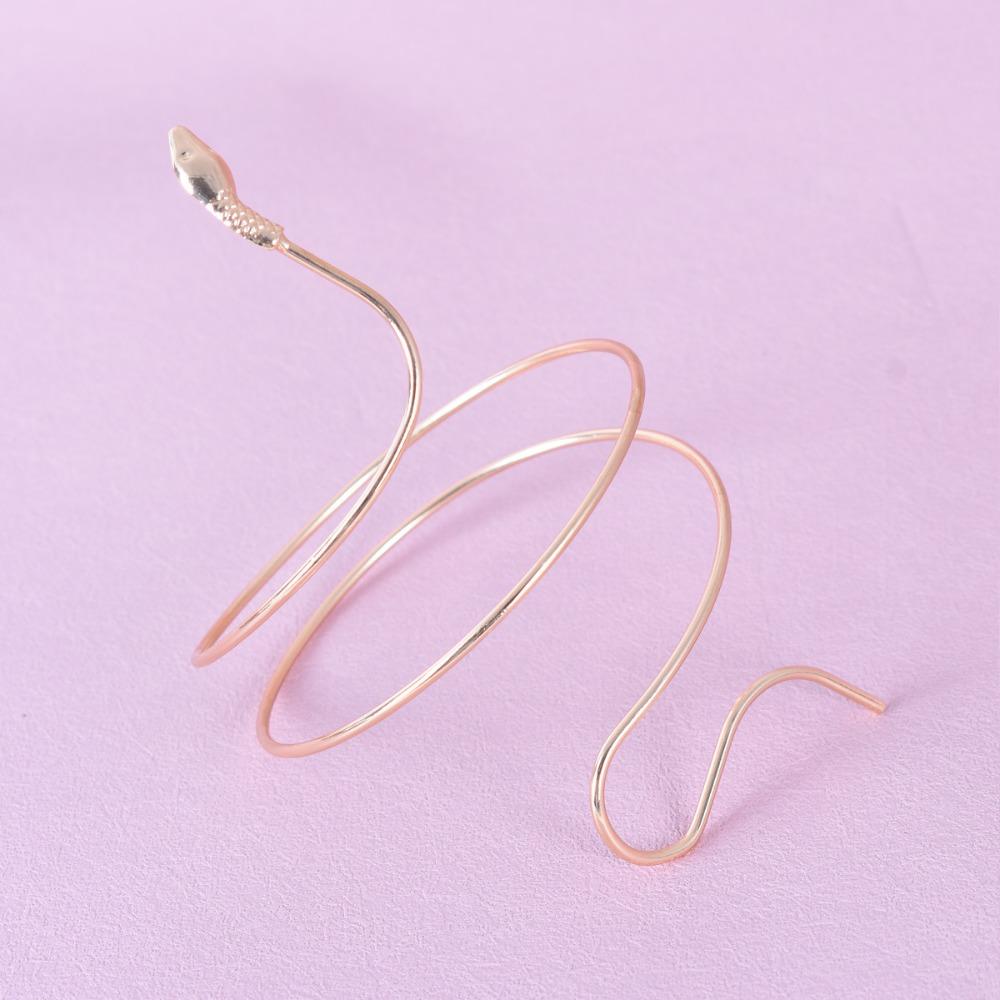 Bohemian Style Wrapped Snake Bracelet Exaggerated Punk Gothic Jewelry Gift Arm Decor Women Gift