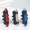 Водонепроницаемый светодиодный задний фонарь для велосипеда с USB-зарядкой, сигнальный фонарь безопасности для горного велосипеда, задний предупреждающий фонарь для велосипеда