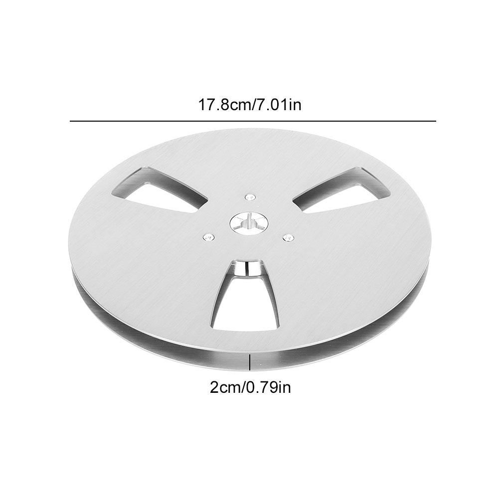 Open Reel Takeup Reel Aluminum Alloy 6 Hole Stainless Steel Screws 1/4 7Inch Empty Reel for Reel To Reel Tape Player For Reel