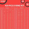 419PCS Flexible O Ring Assortment Universal Nitrile Rubber Seals Assortment Set Seal Gasket  Pumps