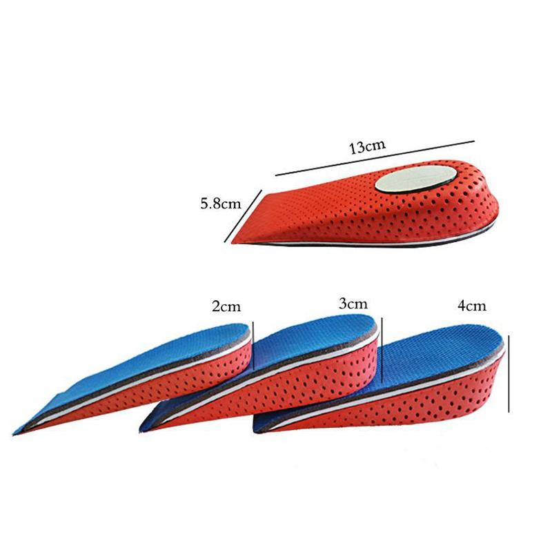 Увеличивающаяся стелька, невидимое движение для мужчин и женщин, дышащая стелька с дезодорантом на воздушной подушке 2 см, 3 см, 4 см