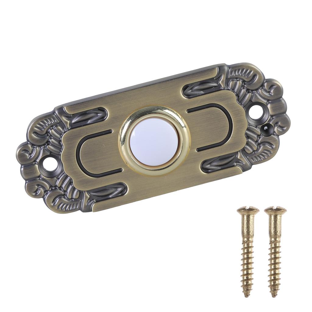 Wiring Door Bells Push Buttons Wall Mounted Doorbell Switches LED Lighted Door Bells Button for Most Door Bells Chimes