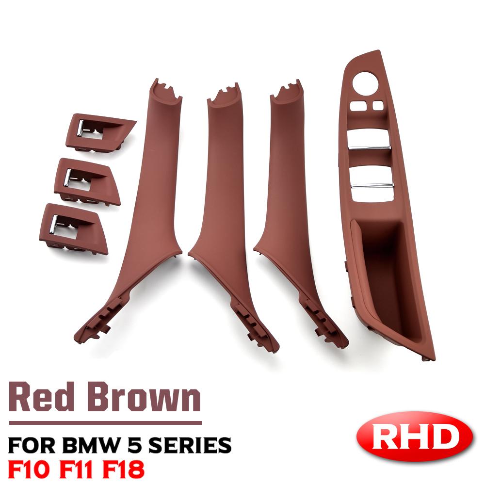MLKQ6 RHD Right Driver Car Interior Door Handle Armrest Panel Pull Trim Cover Set For BMW 5 Series F10 F11 520i 523i 525i 528i 530i