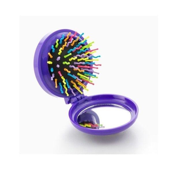 Карманное зеркальце с дорожной расческой