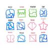 Dolphin Shape Sandwich & Cookie Cutters Set - 13pcs