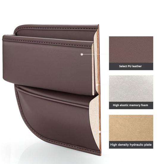 Подстаканник из искусственной кожи для автомобиля, сумка для зазора между сиденьями, органайзер для заполнения зазоров между сиденьями с подстаканником для воды, сумка для хранения зазоров между сиденьями с подстаканником