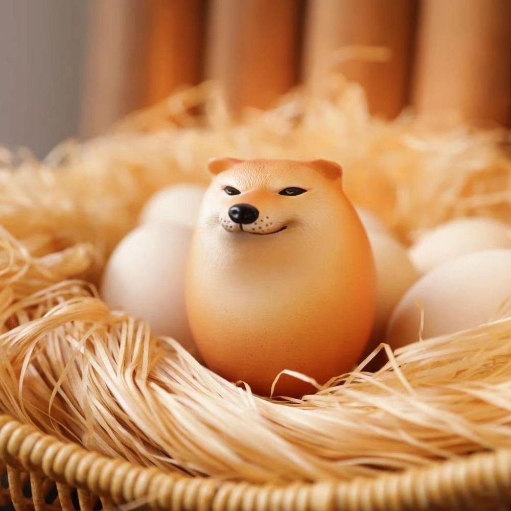 Shibako Dog Egg Dog Egg Toy Shiba Inu Desk Decor Fun Squishy Fidget Toy Gift