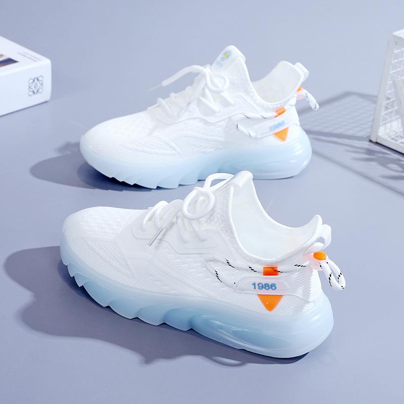 New Flying Woven Women's Shoes 2023 Spring and Summer New Student Sports Shoes Female Breathable Fitness Running Casual Shoes Z63