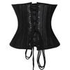 Бюстье и корсеты 24, корсет со стальными косточками, тренировочный корсет для талии, атласный корсет на шнуровке под грудью, парчовый корсет для похудения, формирователь тела