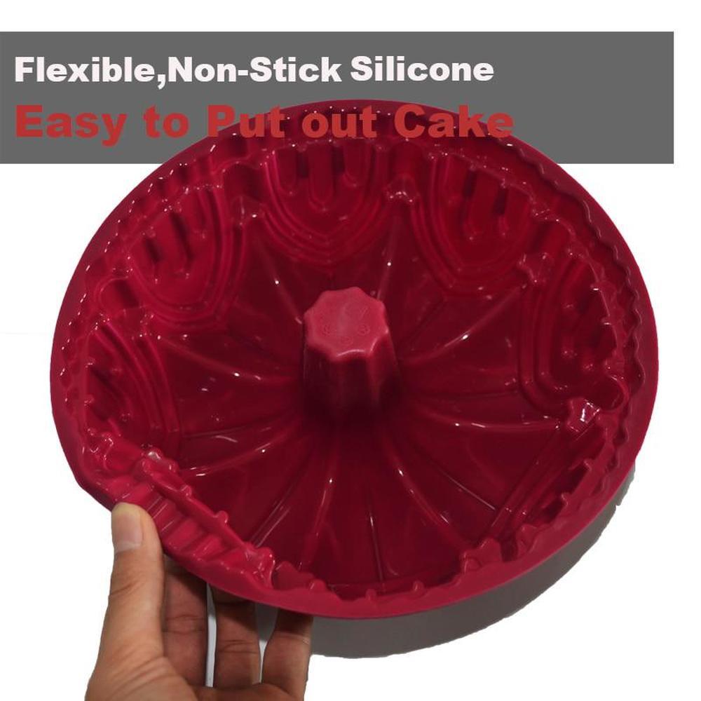 Silicone Mold Big Crown Castle Decorating Tools Large Bread Fondant DIY Baking Pastry Tool
