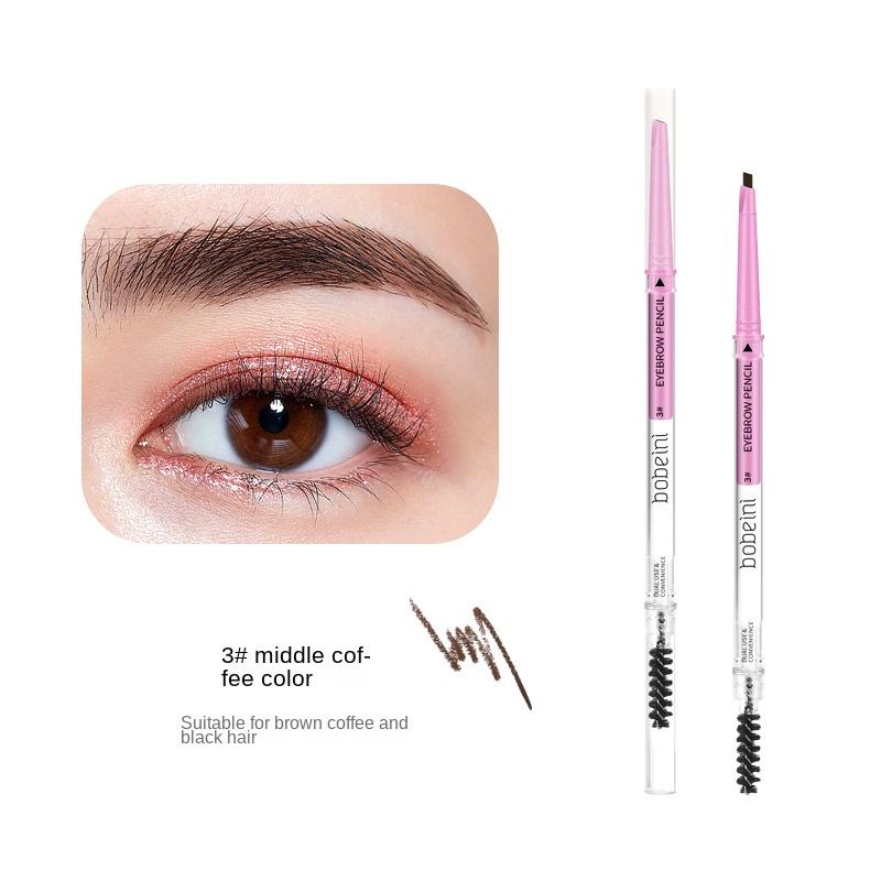Double Head Eyebrow Pencil Thin Head Waterproof, Sweat Resistant, Non-smudgeon Natural Three-dimensional Lasting Student Cosmetics Beauty Products