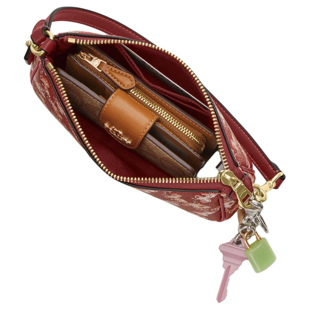 Coach Nolita 19 Новогодняя Коллекция Год Лошади Ограниченный Выпуск Принт с Каретой Металлические Акценты Сумка на Плечо из Искусственной Кожи Маленькая CDC37-IMWGD