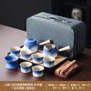 Creative gift box Japanese light luxury gradual change teapot tea set coarse pottery tea ware enterprise