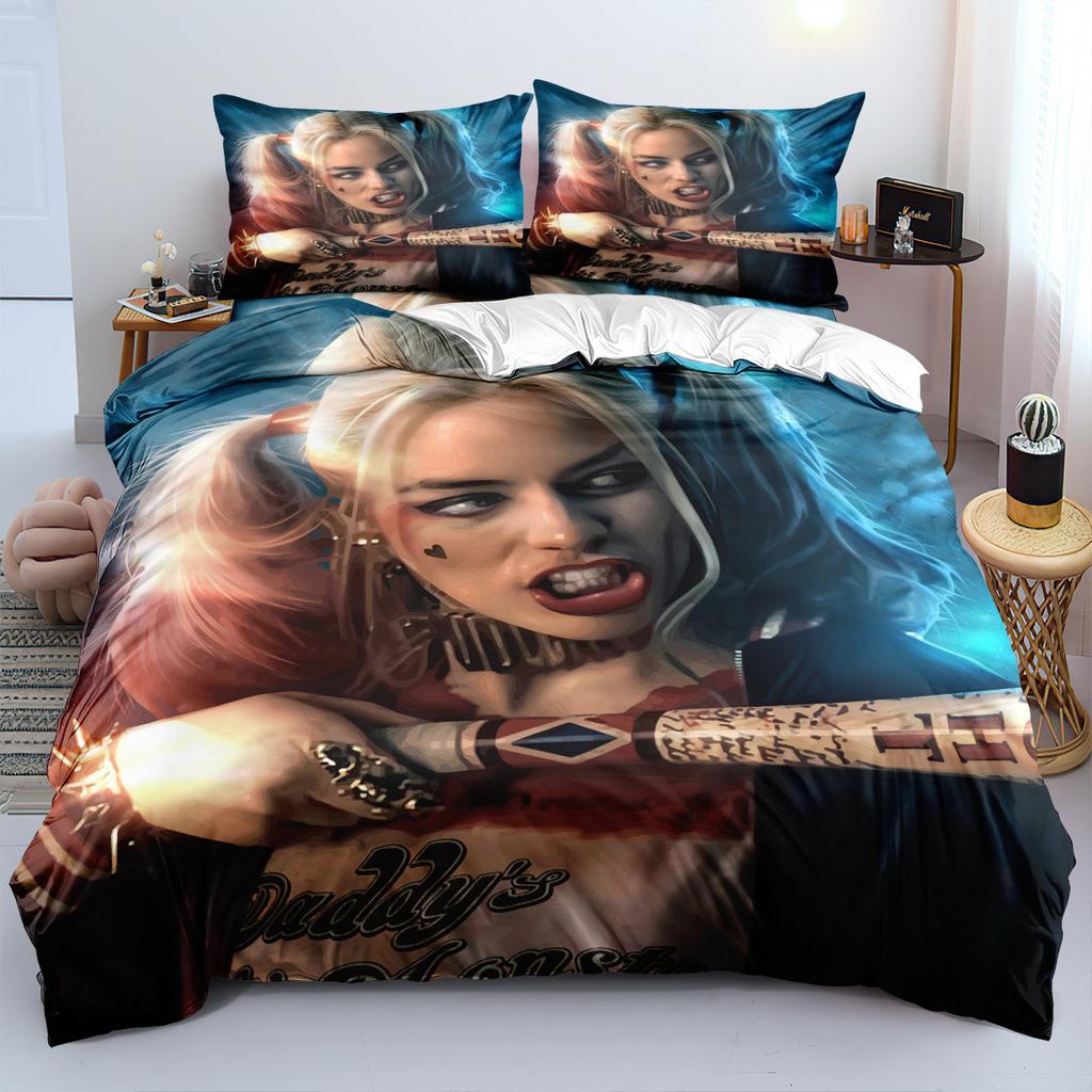 Клоун Постельное белье Трехпредметное 90-120G Абразивная ткань 3D Цифровая печать