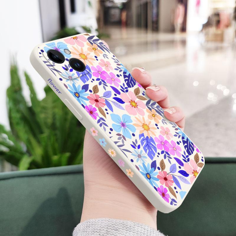 Showy Flowers Phone Case For iPhone 16 16e 15 14 13 12 11 Pro Max Mini X XR XS Plus Cover