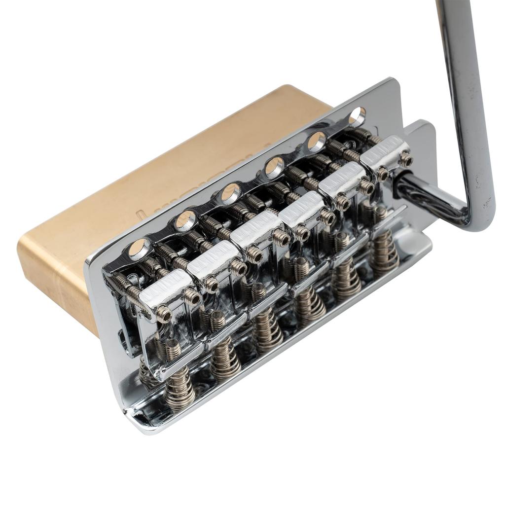Musiclily Pro Vintage Tremolo Unit Bridge 6 Point Stop для гитары Squier Strat ST Electric Chrome 10,5 мм,