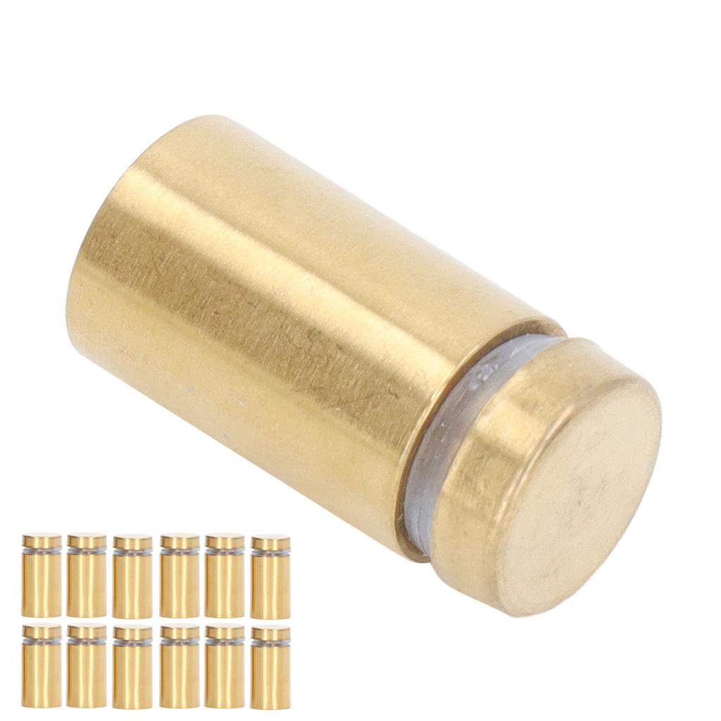 12 Pcs Sign Holders Screw Stainless Steel Advertising Nails 16x30mm Mounting Glass Hardware for Home Decoration