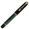 Перьевая ручка Pelikan F Fine Point зеленая полоса Souveraine M600 обычный импортный продукт