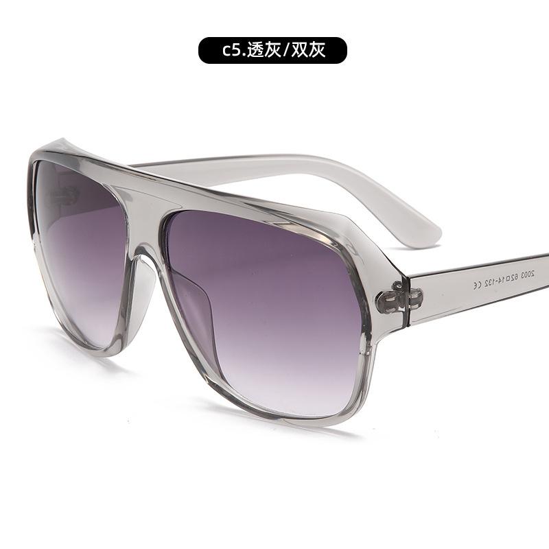 Солнцезащитные очки Персонализированные солнцезащитные очки с защитой от ультрафиолета Мужские трендовые солнцезащитные очки с большой оправой Женские модели