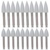 10pcs Dental Polishing Burs Low Speed Dental Grinding Polisher Burs Drill Bits Set Gray