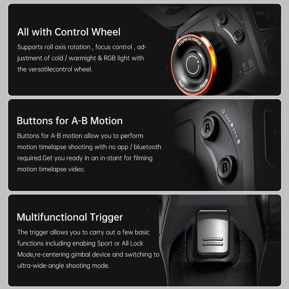 Hohem iSteady M6 3-осевой стабилизатор для смартфона, антивибрационный стабилизатор для телефона, подвес для видеоблога, вращающийся на 360 градусов