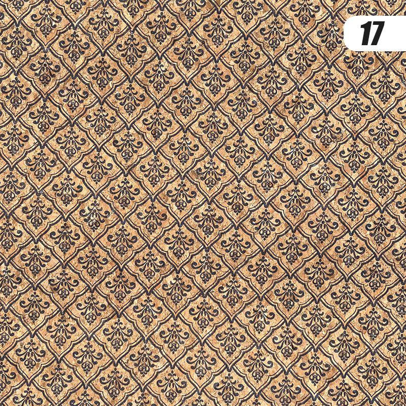 100x135cm Cork Printed Fabric Faux Leather Waterproof Colored Soft Cork Fabric Sofa Car Bag Furniture Decor DIY Sewing Crafts