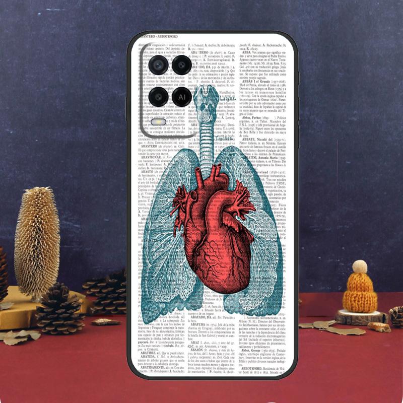 Anatomical Heart Anatomy For OPPO A54S A74 A94 A58 A78 A98 A16 A76 A96 A15 A17 A77 A5 A9 A52 A72 A79 A53S A57S Case
