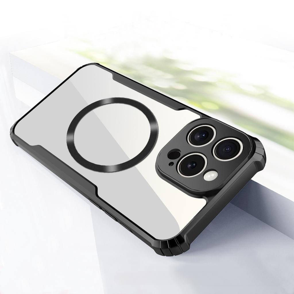 Transparent Armor Ruggerd Case for Xiaomi 14T Pro 13T Redmi 14C Note14 13 Pro Poco X6 Magnetic Magsafe Wireless Charger Cover