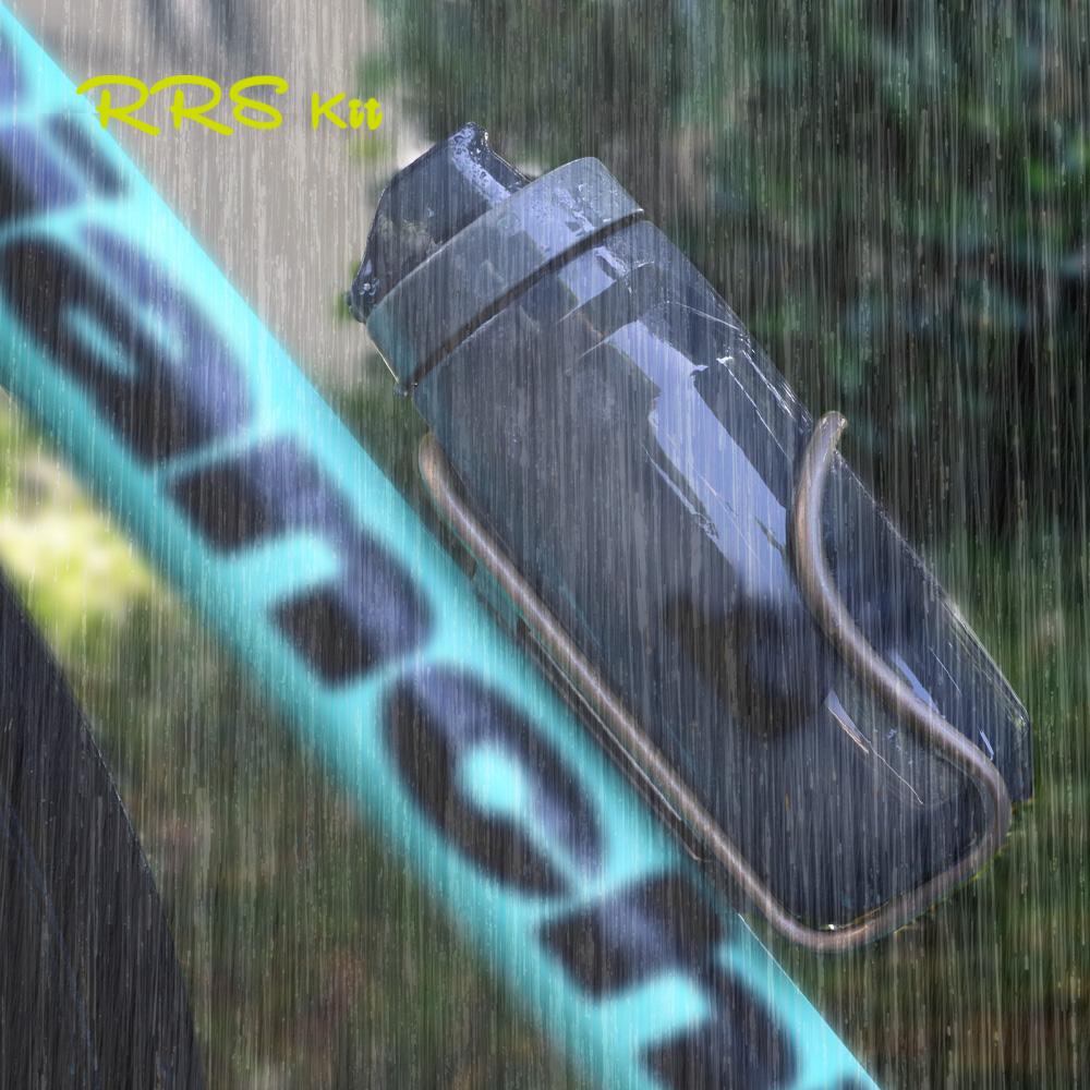 RRSkit Titanium Alloy Water Bottle Cage Anti-Rust Holder Bike Kettle Rack Lightweight Cycling Bottle Bracket Bicycle Accessory