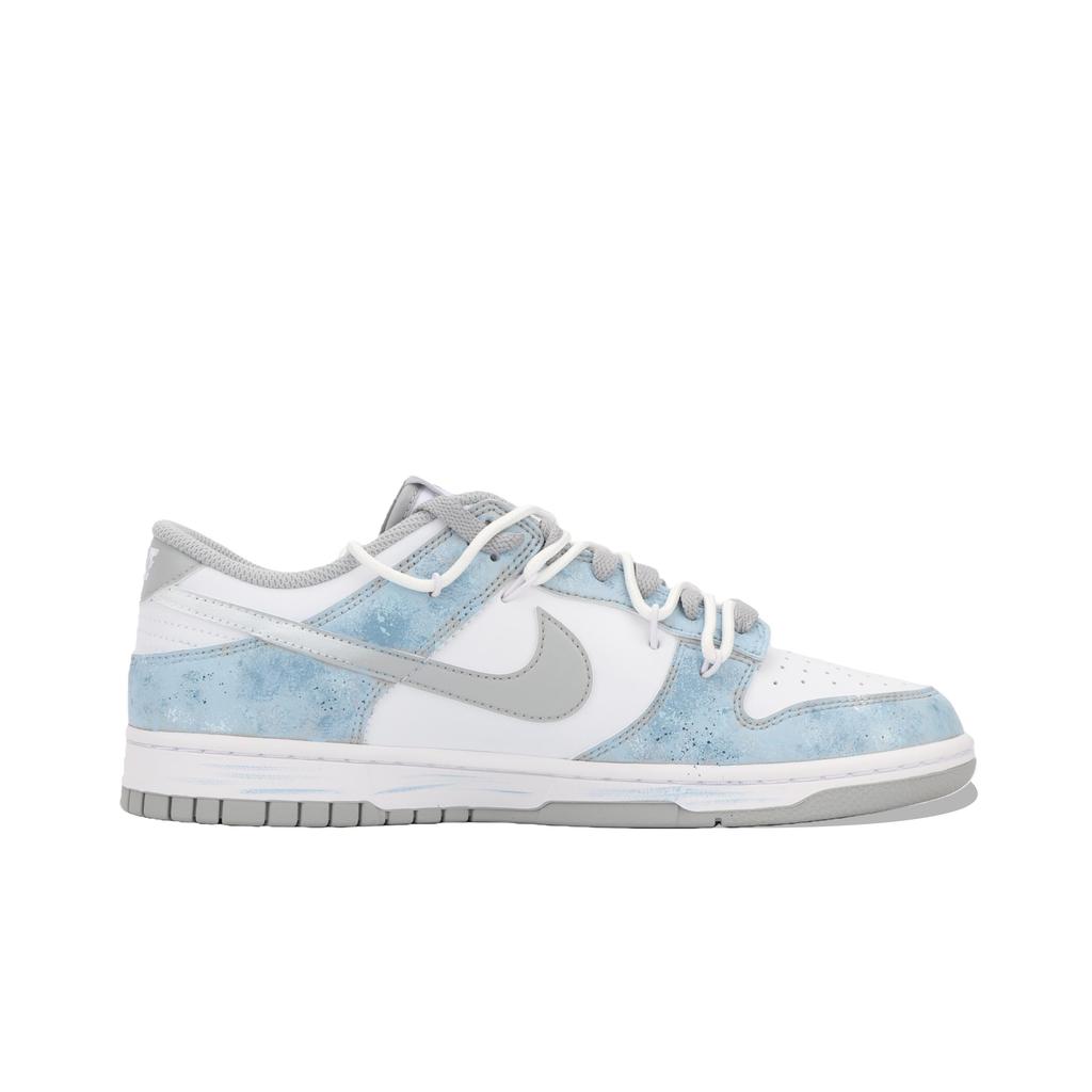 Nike Dunk Jiang Погруженная Луна Износостойкие Нескользящие Низкие Кеды для Скейтборда Унисекс Белый Синий HF5441-105(Team724-)