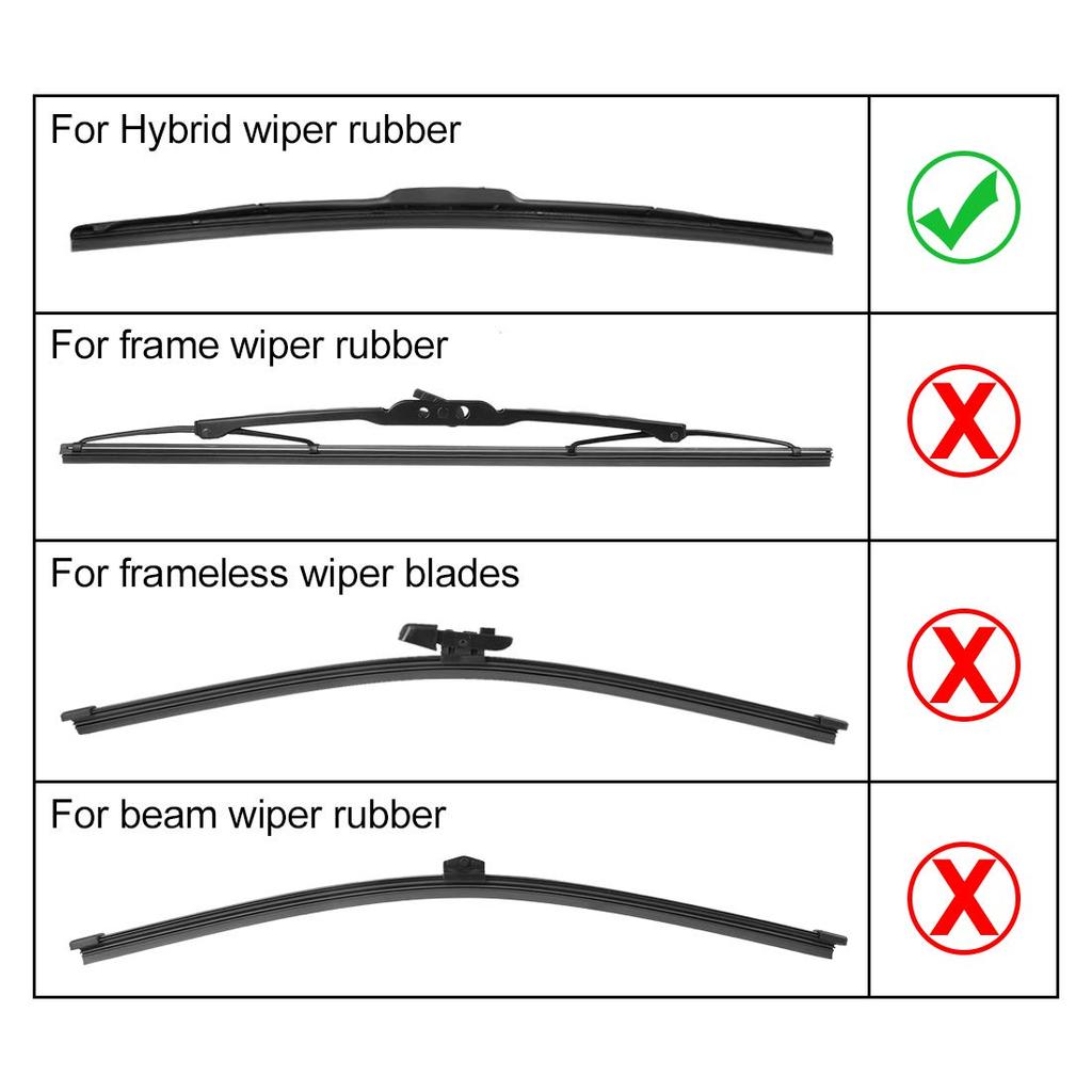 uxcell Wiper Replacement Rubber, Wiper Rubber, Wiper , Wiper Strip, Width 0.3 x 0.4