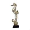 Animal Sculpture Seahorse Statue Crafts Mediterranean Tabletop Ornament Resin Figurine for Bookshelf