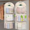 Cute Panda Multi Layer Mesh Hanging Storage Bag Over The Door Closet Organizer For Lingerie Socks And Small Accessories